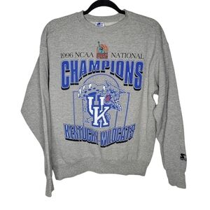 Vintage 90s STARTER University of Kentucky 1996 NCAA National Champions Crewneck